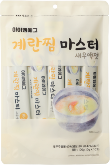 아이엠에그 계란찜마스터 새우액젓 10개입, 1개, 100g