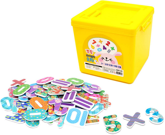 마그피아 아리아띠 쏙쏙 자석글자 숫자, 1개, 64피스