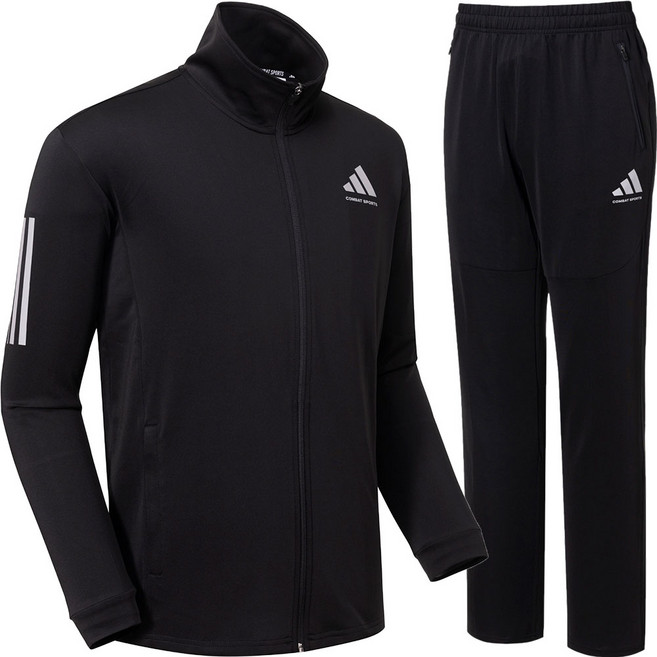 아디다스 컴뱃스포츠 마샬아츠 니트 트레이닝 세트 TR140II JS-2 블랙