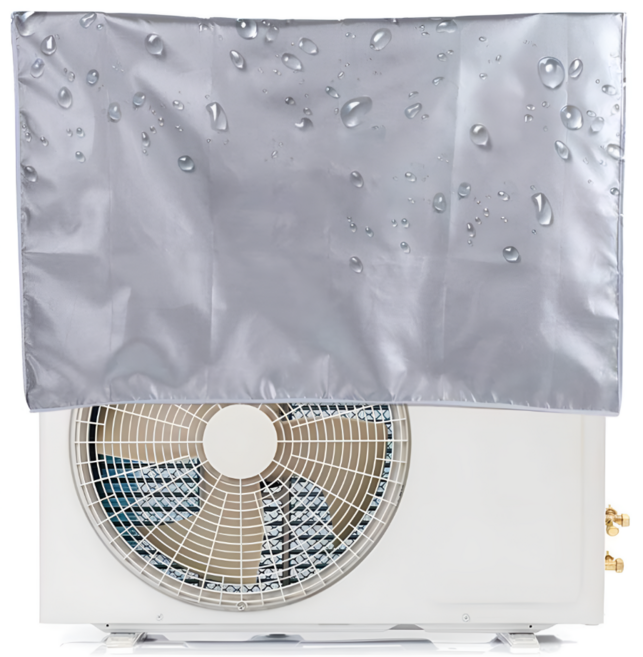 InLoop 간편한 에어컨 방수 덮개 실외기 커버, 그레이