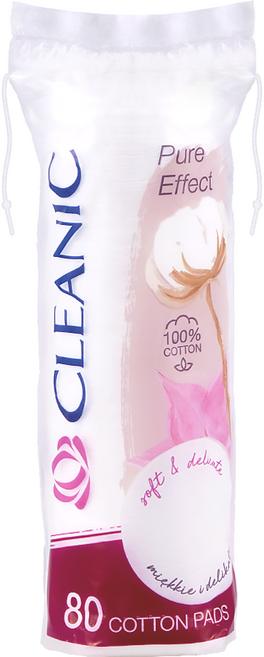 클레아닉 소프트터치 원형 화장솜, 80매입, 1개