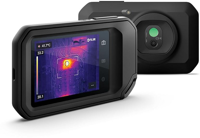 플리어 C3-X 소형 열화상 카메라 FLIR C3-X Compact Thermal Imaging Camera with Wifi: High Resolution, 1개
