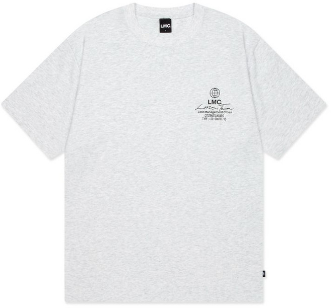 LMC SIGNATURE GLOBE TEE light heather gray