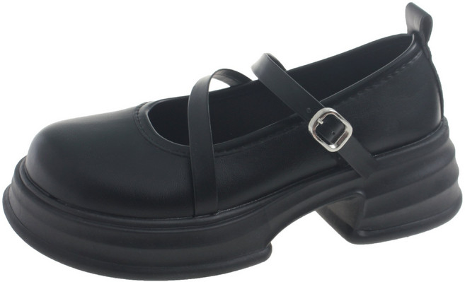 TIMEPURE 여성 메리제인 구두 봄여름 데일리 코디 학원풍 굽이 높은 로퍼 오픈토 슈즈/착용감 편안함