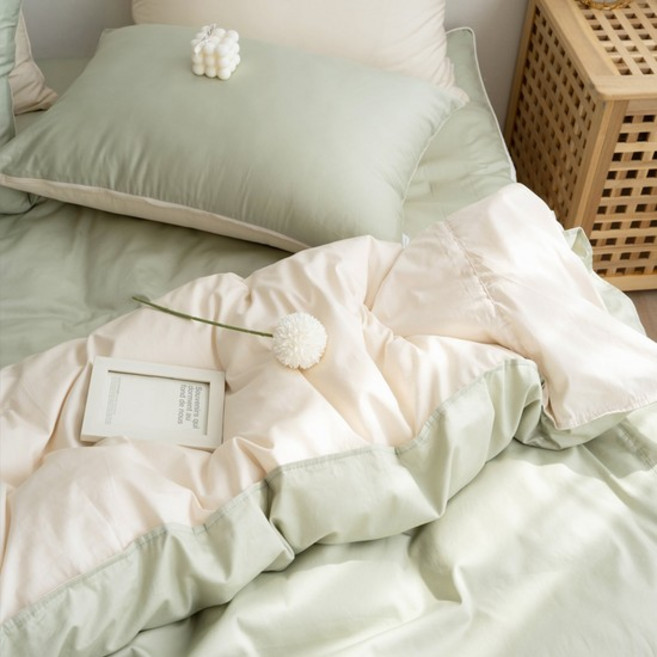 아토앤알로 순수 40수 순면 양면 이불커버 Q, 순수 이불커버-라벤더 Q