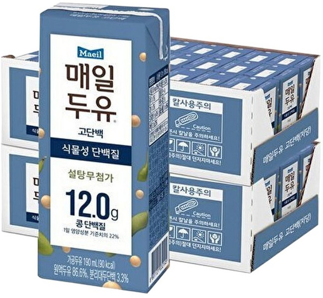 매일유업 T 매일유업 매일두유 고단백/렌틸콩 190ml 48팩 골라담기, 매일두유 고단백 48팩