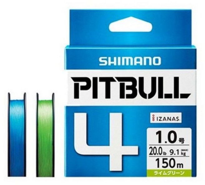 시마노-PL-M54R 핏불4합사 150m 슈퍼블루 2.0호/루어, 그린, 1개