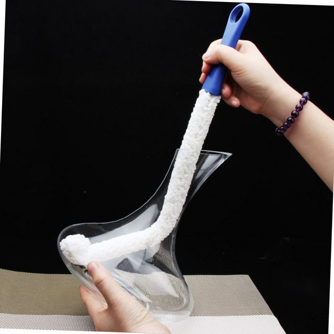 구부러지는 와인 디켄터 세척솔 텀블러 유리병 깊은병 청소 롱 브러쉬 42cm 다용도세척솔