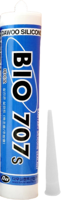 퀵마켓 욕실용 실리콘 바이오 707(노즐포함 안전포장) 투명, 1개