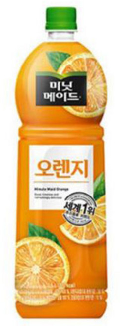미닛메이드 오리지널 오렌지 1.5L PET 코카콜라, 1개