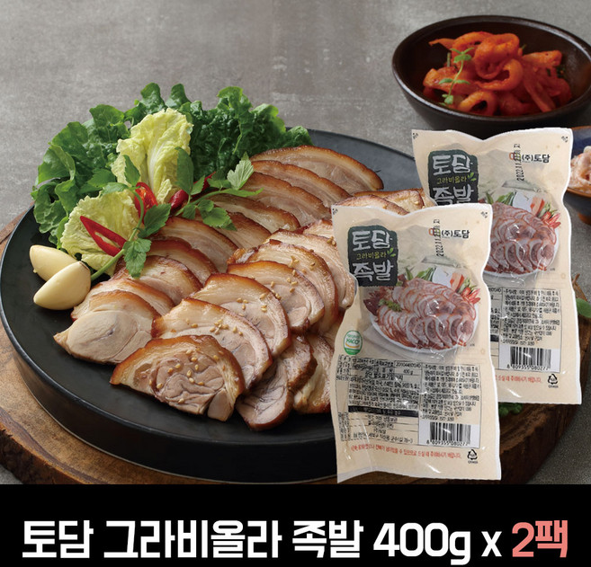 토담 그라비올라 족발 (무뼈), 400g, 2개