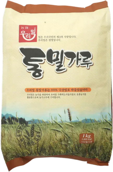 우리밀 [농협] 통밀가루 1kg, 1개