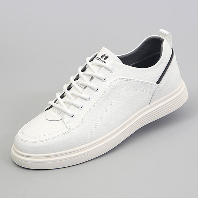 신사야 가죽 깔끔한 베이직 남성스니커즈 25S019