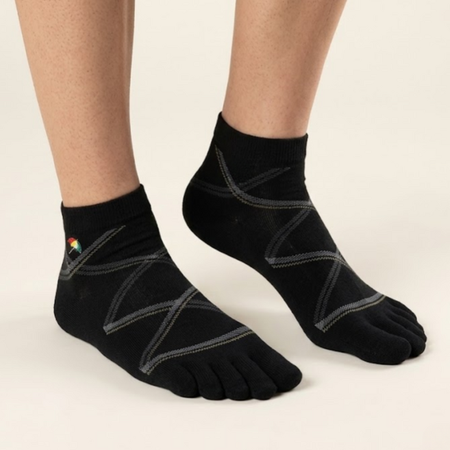 아놀드파마 남성용 캐주얼 아가일 단목 발가락양말 5켤레 AP5169