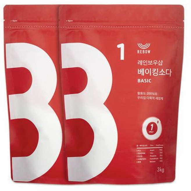 베이킹소다 베이직 3kg x2 - 베이킹소다 베이직 3kg x2