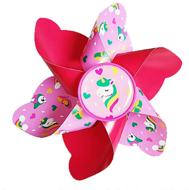 프롬아떼 어린이 자전거 킥보드 바람개비 윈드밀 유모차 악세사리, 바람개비_유니콘 핑크, 1개