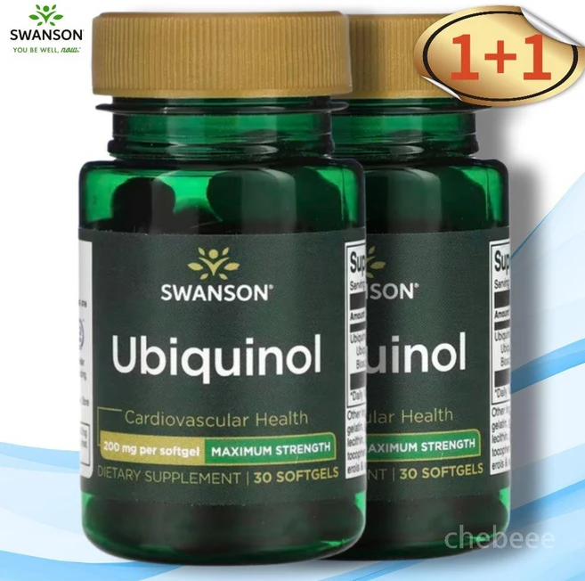스완슨 유비퀴놀 코큐텐 코엔자임큐텐 COQ10 200mg 30정 2병 - 쿠팡