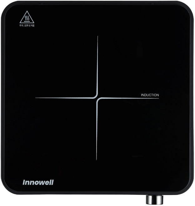이노웰 고화력 1구 인덕션 전기레인지 2000W, 일반형, IH2000-Black