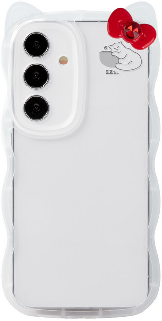 갤럭시버디3 A155 전용 디자인 캣 웨이브 리본파츠 폰케이스