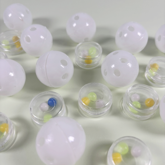 딸랑이 10개입 만들기 소리 재료, 1통, 02. 원형 딸랑이