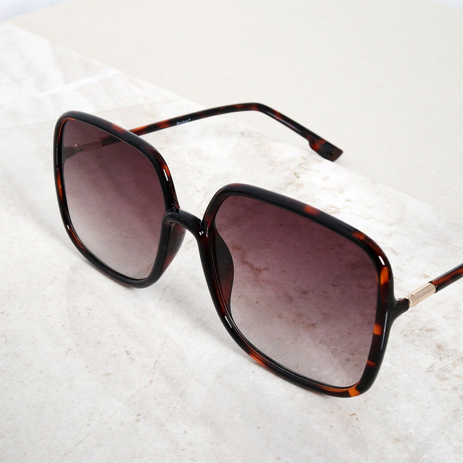 남자 여자 SS 빅사이즈 오버사이즈 사각 뿔테 패션 선글라스