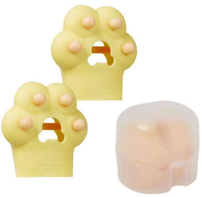 심통 양손 글러브치발기 2세대 동물시리즈 글러브전용보관케이스포함, 양손글러브+글러브전용보관케이스, 1세트, 여우발바닥