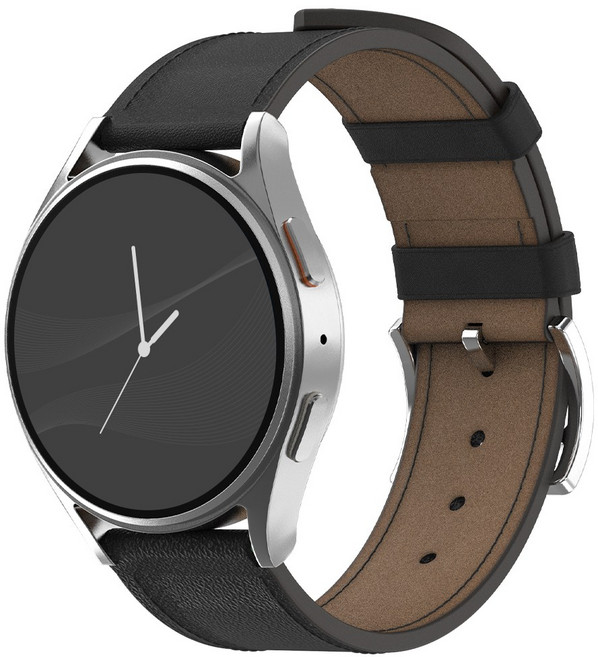 아이메이드잇 갤럭시워치 호환 모던 가죽밴드 스트랩, 블랙, 1개