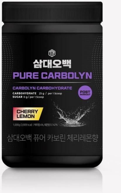 삼대오백 카보린 탄수화물 퓨어 당Zero 헬스보충제, 통플레인, 1개