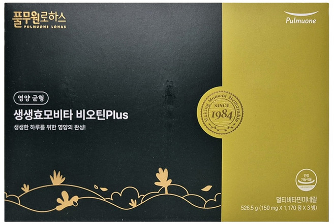 풀무원로하스 생생효모비타 비오틴 Plus 리뉴얼 3개월분, 1개