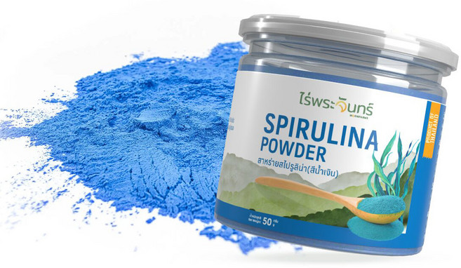 MoonFarms 블루 스피루리나 분말 파우더 50g, 1개
