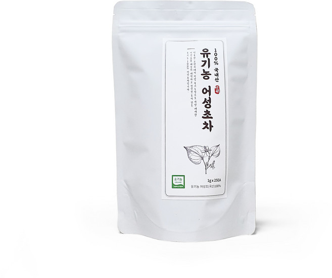 유기농 어성초차100%/ 25티백, 25g, 25개입