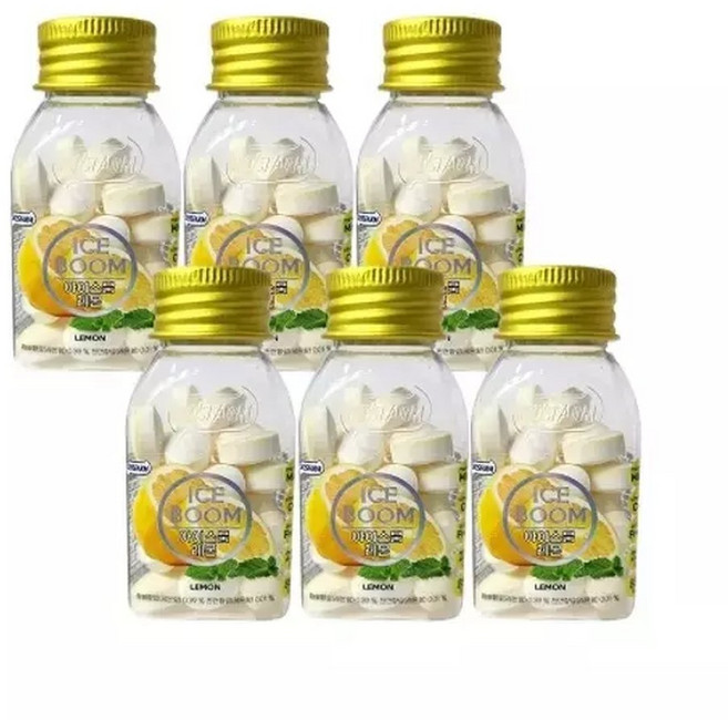 아이스붐 무설탕 구취 캔디 (레몬) x 6개 시원한사탕 kka*0744MQ