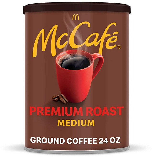 McCafe 분쇄 가루 커피 맥카페 아침 블렌드 연한 로스트 30온스 캔스터