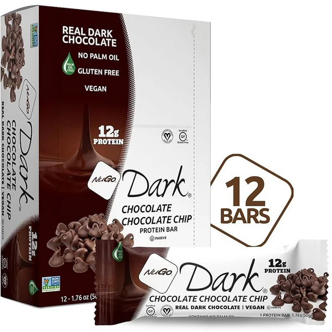소금을 곁들인 누가 다크 초콜릿 프레첼 바 1.76온스 12개들이, 1 Chocolate Chip, 24 Count (Pack of 1), 1 - 쿠팡