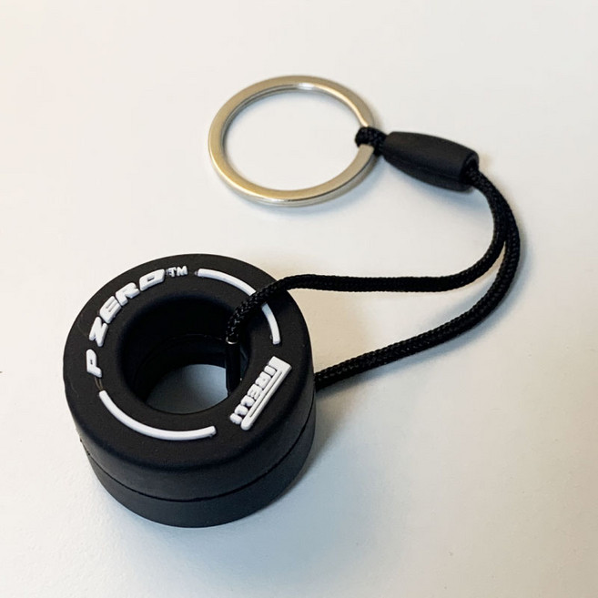 리빙릿 F1 타이어 키링 모터스포츠 키홀더 레이싱 굿즈 키체인, 1개, 화이트