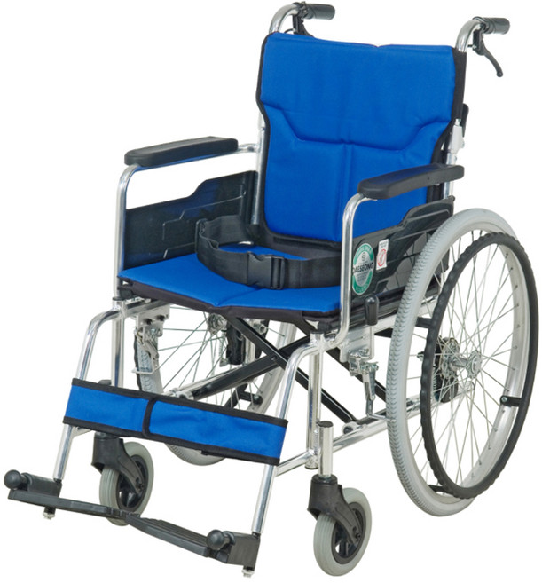 [디에스아이] 내구성이 뛰어난 허브브레이크 스틸휠체어 DS-601A 스틸휠체어, 블랙