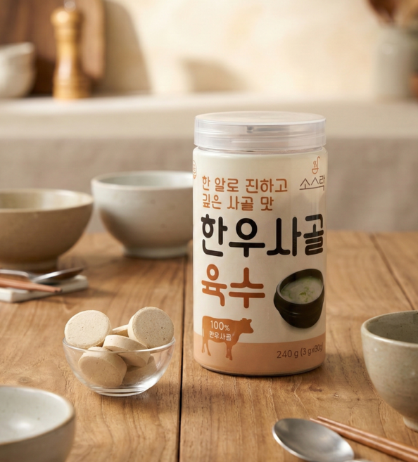 최대한Da 소스락 한 알로 진하고 깊은 사골맛 100% 한우사골육수, 240g, 1개