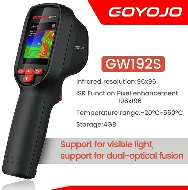 GW256 새로운 휴대용 HD 디지털 카메라 테스터 2025 바닥 난방 파이프 화상, GW192S, 1개