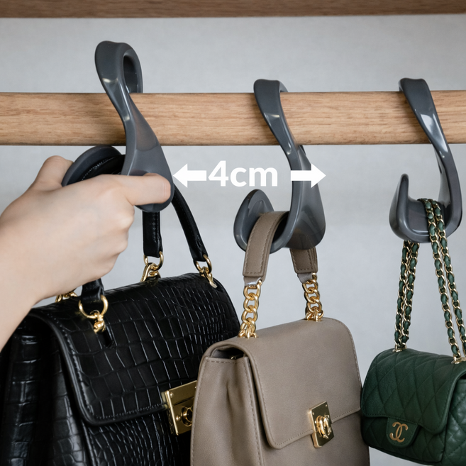 하늘움 넓은버전리뉴얼 아치형가방걸이, 5개, 그레이