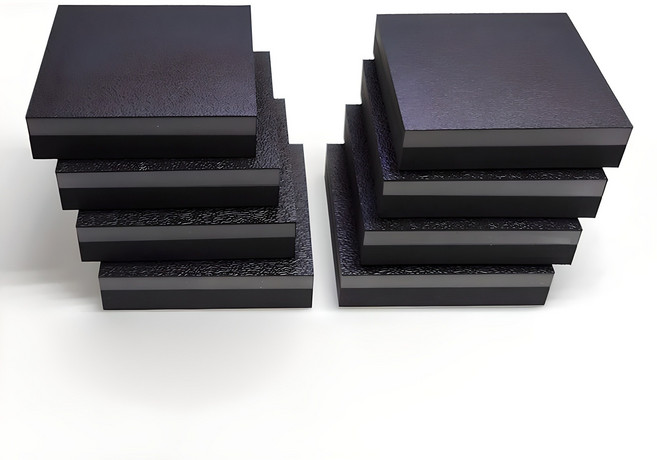 디와이엔텍 고경도 2중 진동 방음 매트, 검은색, 8개