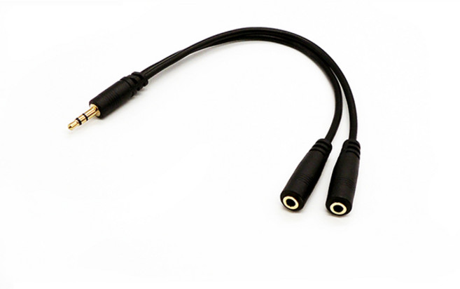 스테레오 케이블 Y형 3.5mm 2분배 케이블 20Cm INS036, 1개