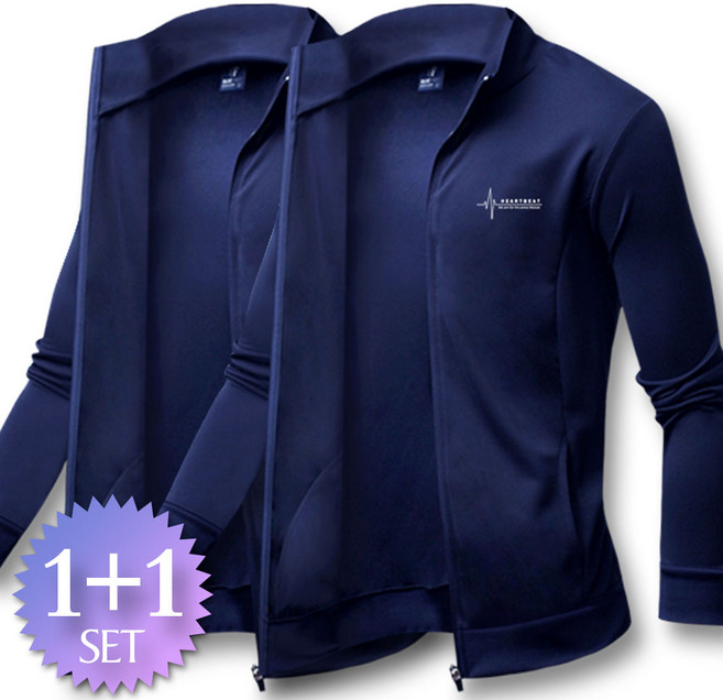 블루포스 애쉬 하이넥 집업 1+1세트 [2장 묶음] 트레이닝 점퍼 [국내생산]