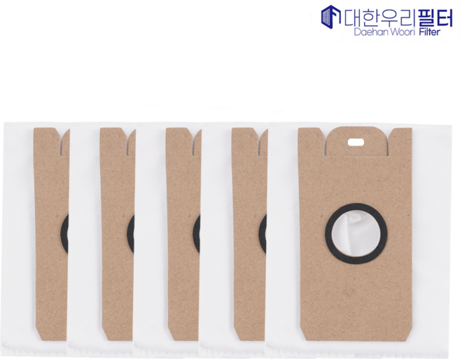 대한우리필터 쿠쿠 파워클론 로봇청소기 CRVC-B툴 먼지봉투 호환 CRVCD-BD2510, 수량, 5개