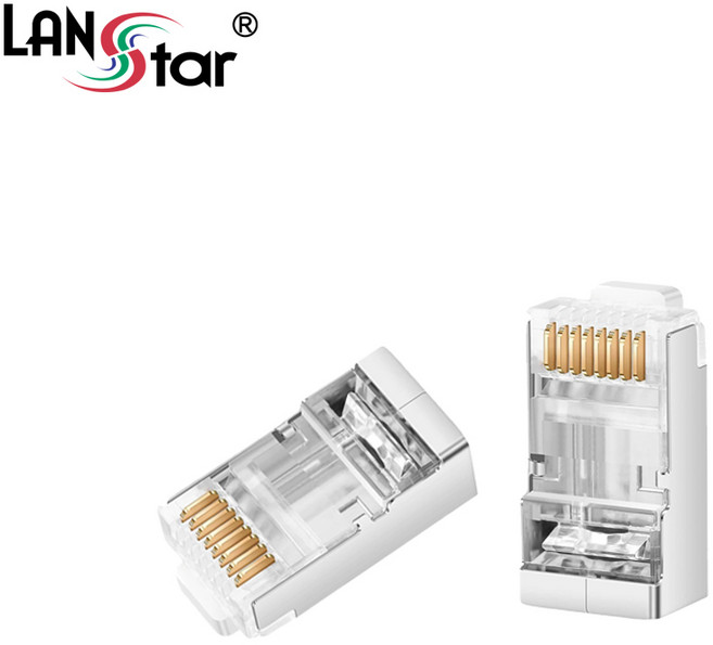 LANstar LSN-PASS-5ESTP CAT5E STP 8P8C RJ-45 관통형 EZ 랜 플러그 100개입, 1개