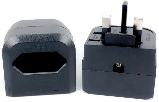 영국 플러그 타입 G 어댑터 (퓨즈 포함) 13A EU 유럽 2 프롱 라운드 영국 싱가포르 말레이시아 3 핀 변환, 01 UK, 1개