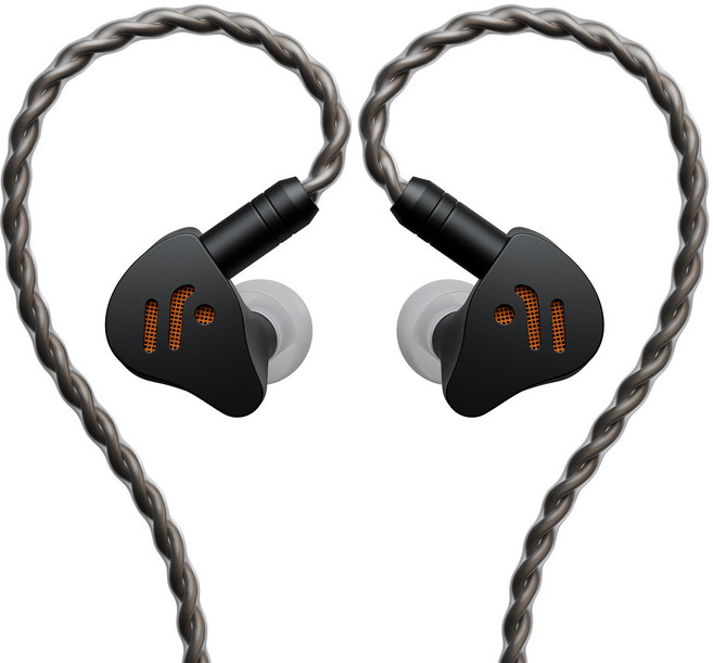 FosiAudio IM4 유선 하이파이 이어폰 인이어 오픈형 다이나믹 음악 게이밍 이어플러그 교체가능 케이블, 블랙