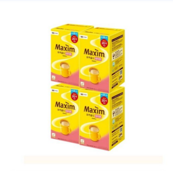 맥심 모카골드 라이트 커피믹스 720T(180T), 12g, 180개입, 4개