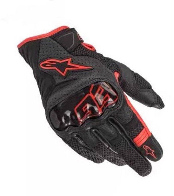 알파인스타 터치장갑 바이커 글러브 메쉬 라이더 장갑, F_레드2 (터치가능)