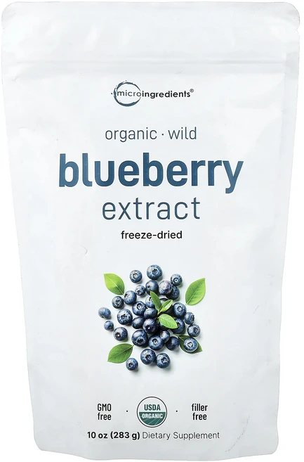 몸관리하세요 겨울입니다 Micro Ingredients 유기농 동결 건조 블루베리 추출물 283g(10oz) 특별관리진행, MicroIngredients유기농동결건조블루베리추출물, 283g, 1개 - 쿠팡