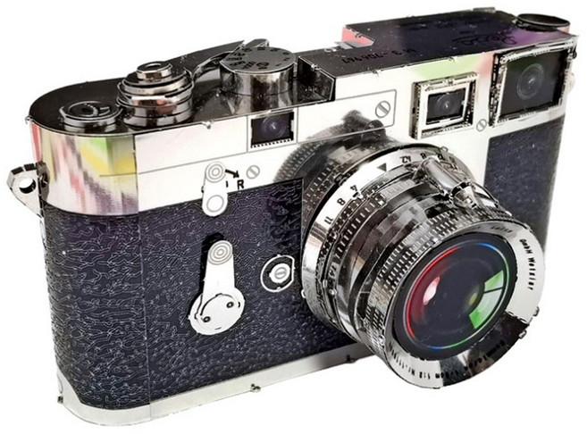 [알꿀밤-메탈퍼즐-ETC] 라이크라 필름 카메라-컬러, 1개